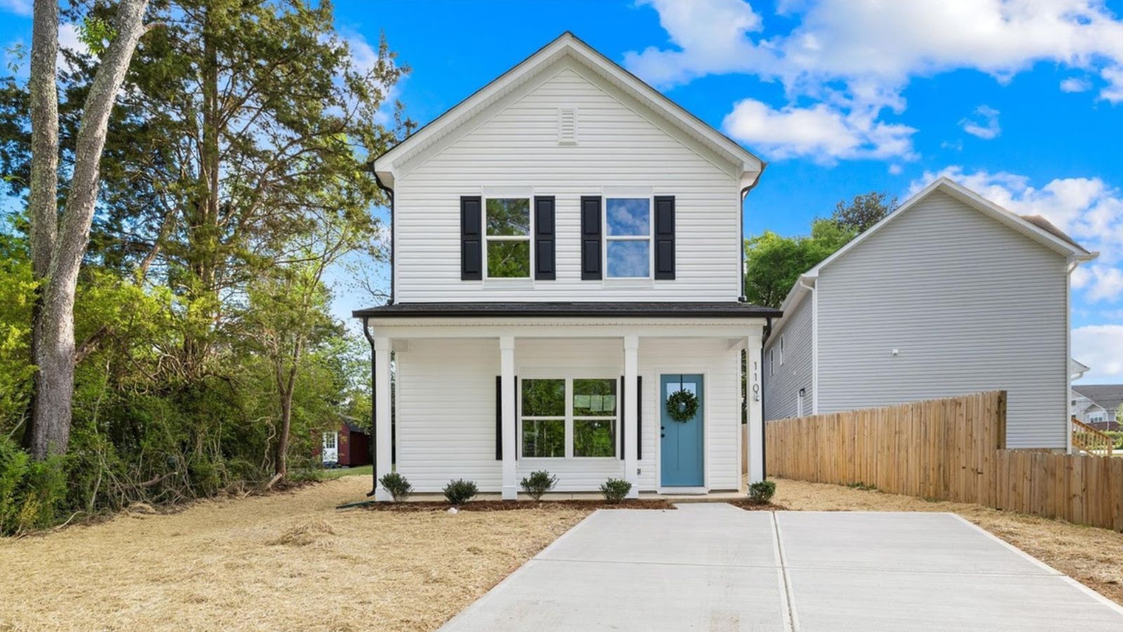 Completed three bedroom home at 110 Waco Avenue, Kannapolis, North Carolina, built after the original house was demolished