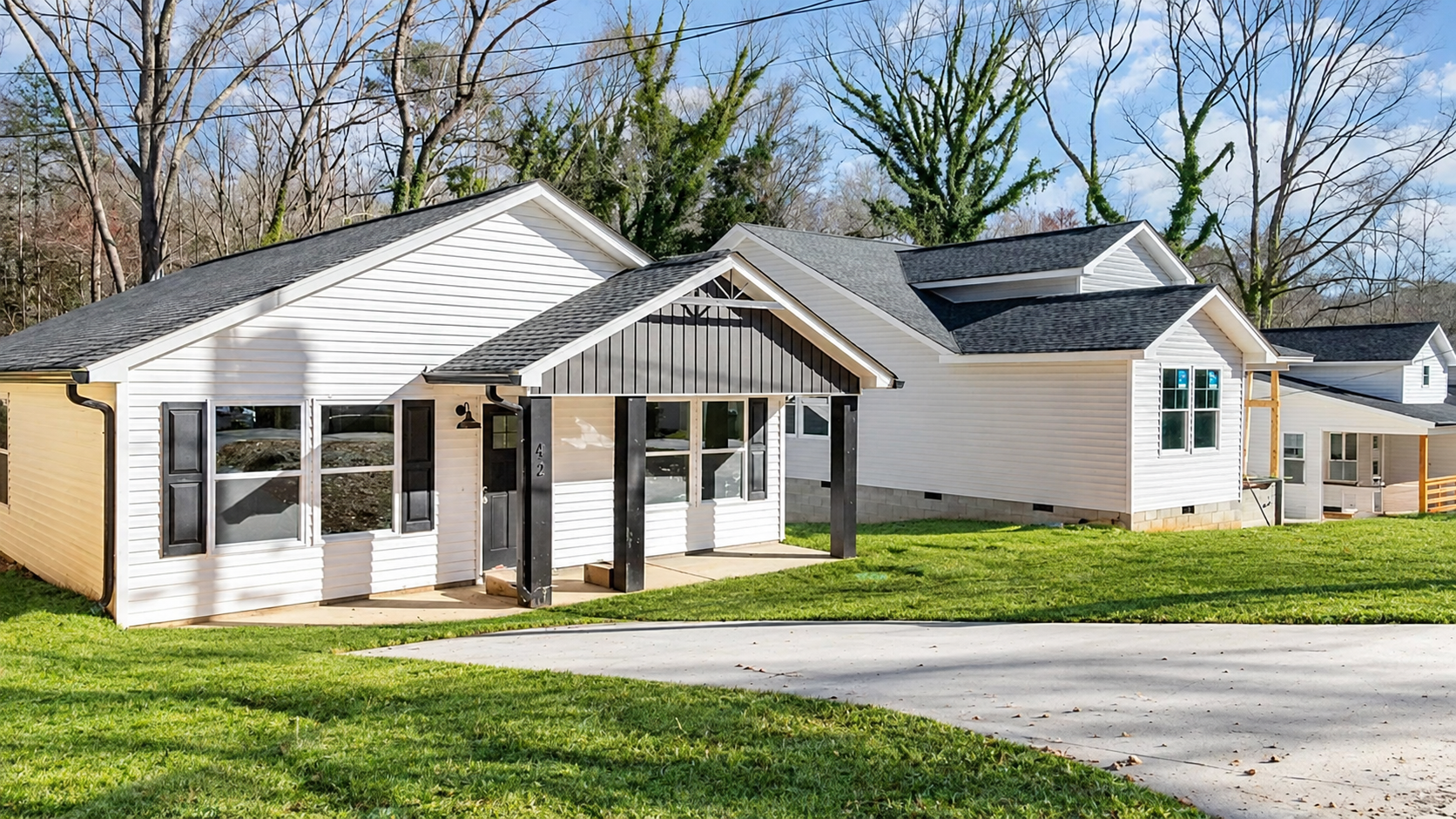 Completed joint venture development home at 42 Magnolia Street, York, South Carolina