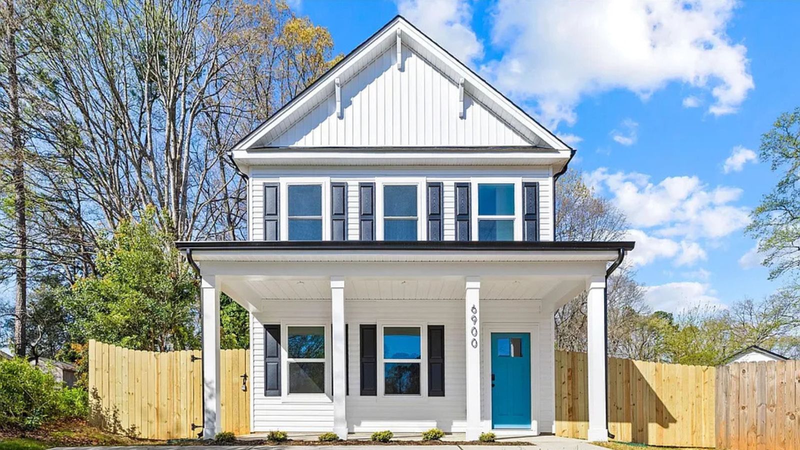 Completed ground-up new construction home at 6900 Barrington Drive, Charlotte, North Carolina